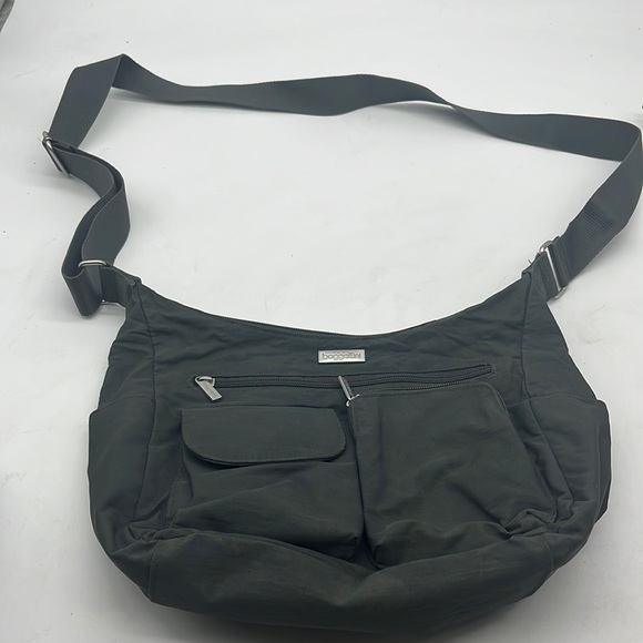 Baggallini Bags Baggallini Gray Nylon Hobo Crossbody Bag Mcb989